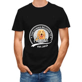 T-shirt unisexe personnalisé personnalisé - L'humain appartient au chien